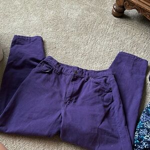 VINTAGE purple straight leg jeans